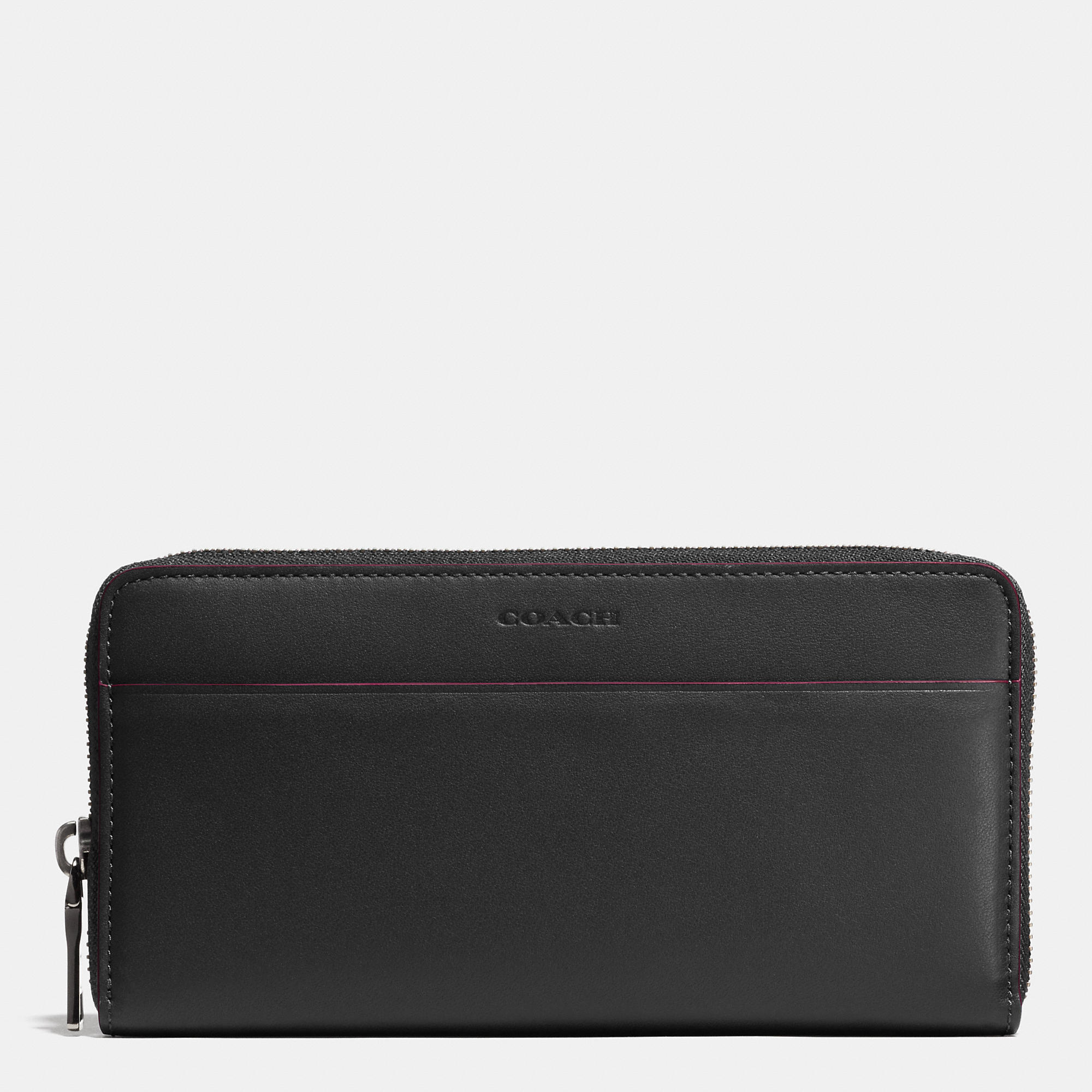 New Realer Coach Accordion Zip Wallet In Glovetanned Leather